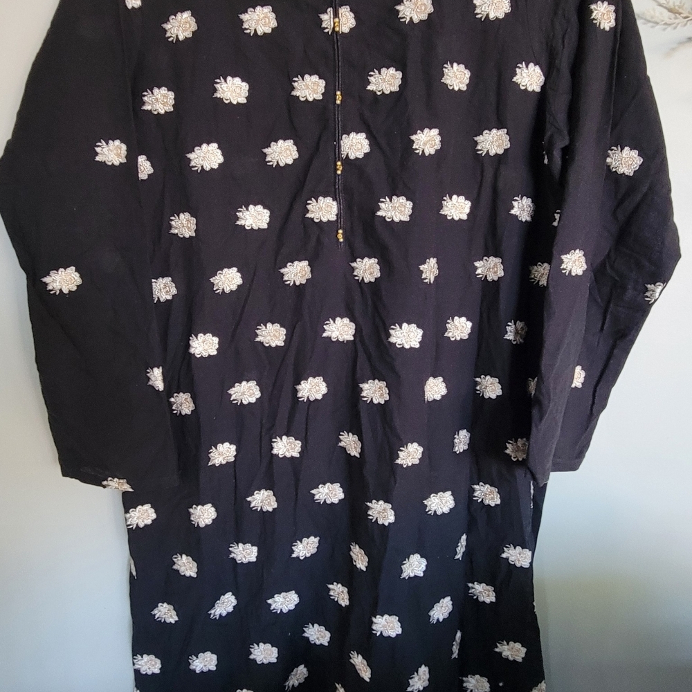 SHEEP flower dress black